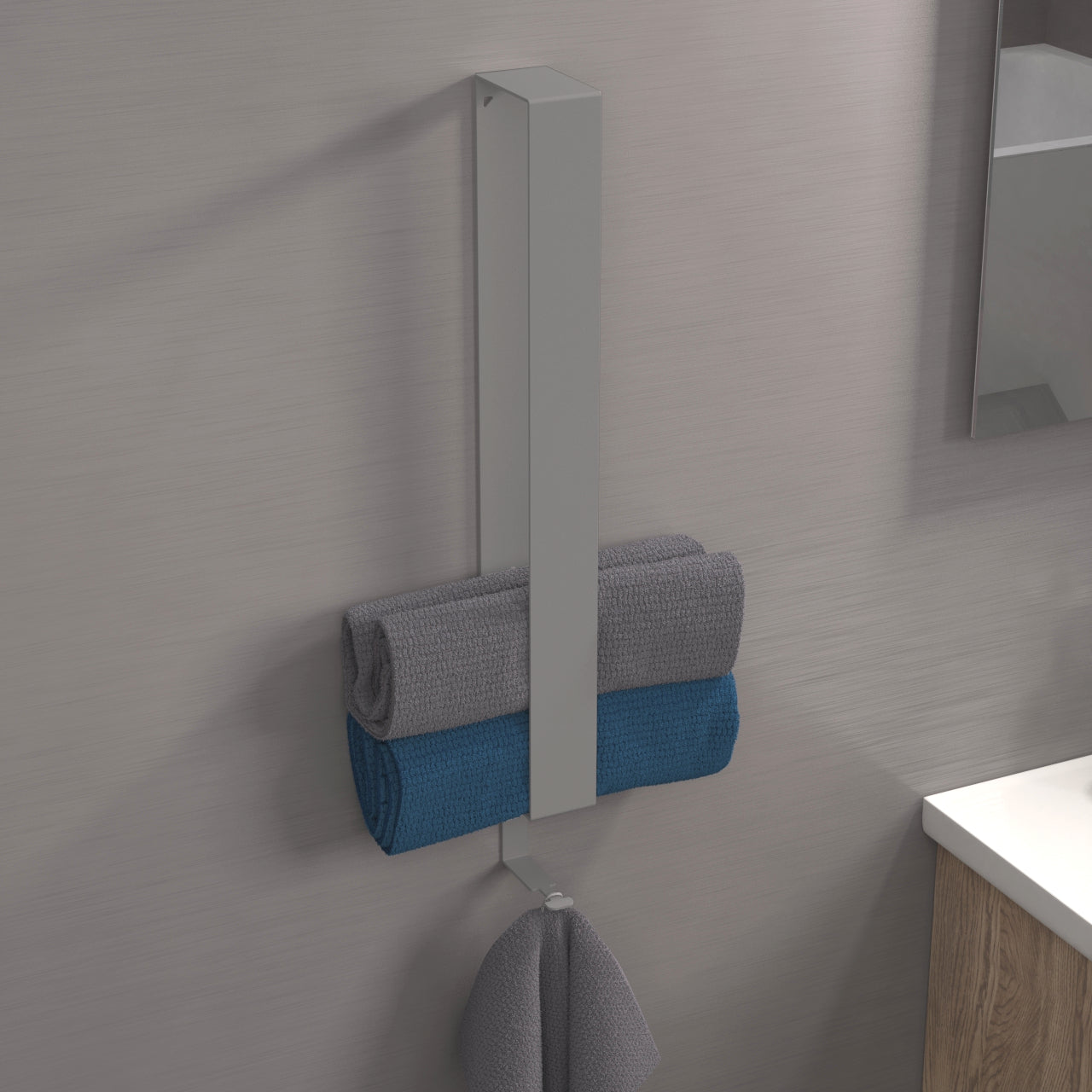 Handtuchhalter Badezimmer zum Kleben -