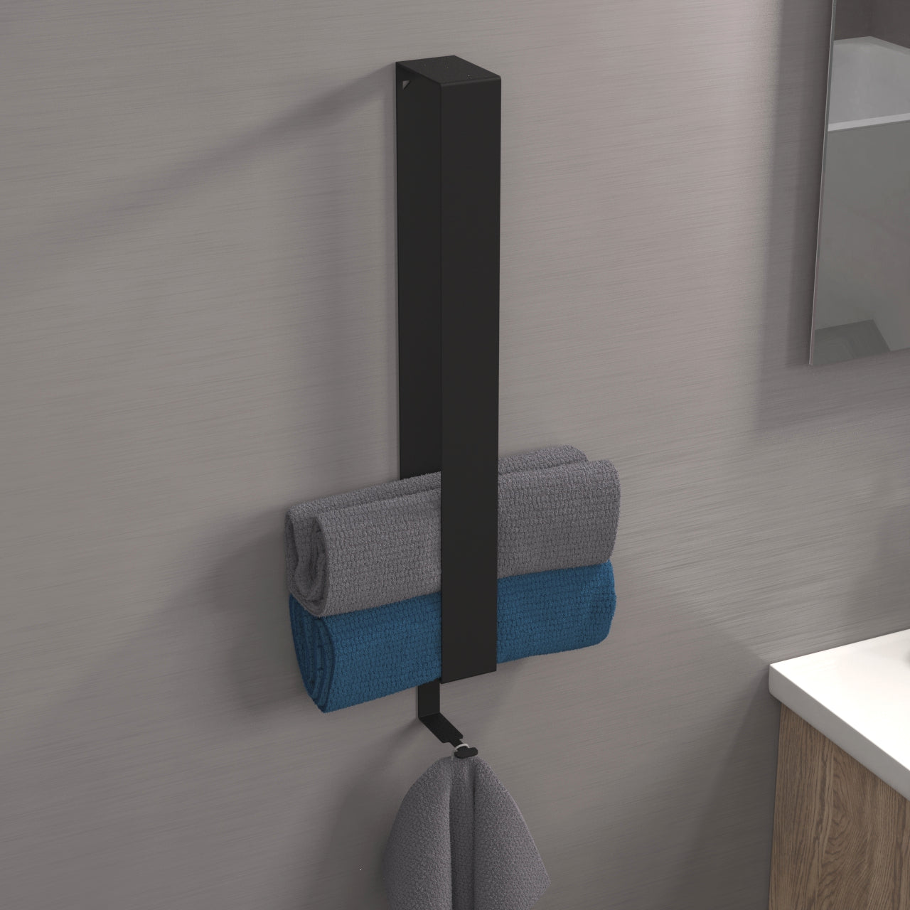 Handtuchhalter Badezimmer zum Kleben -