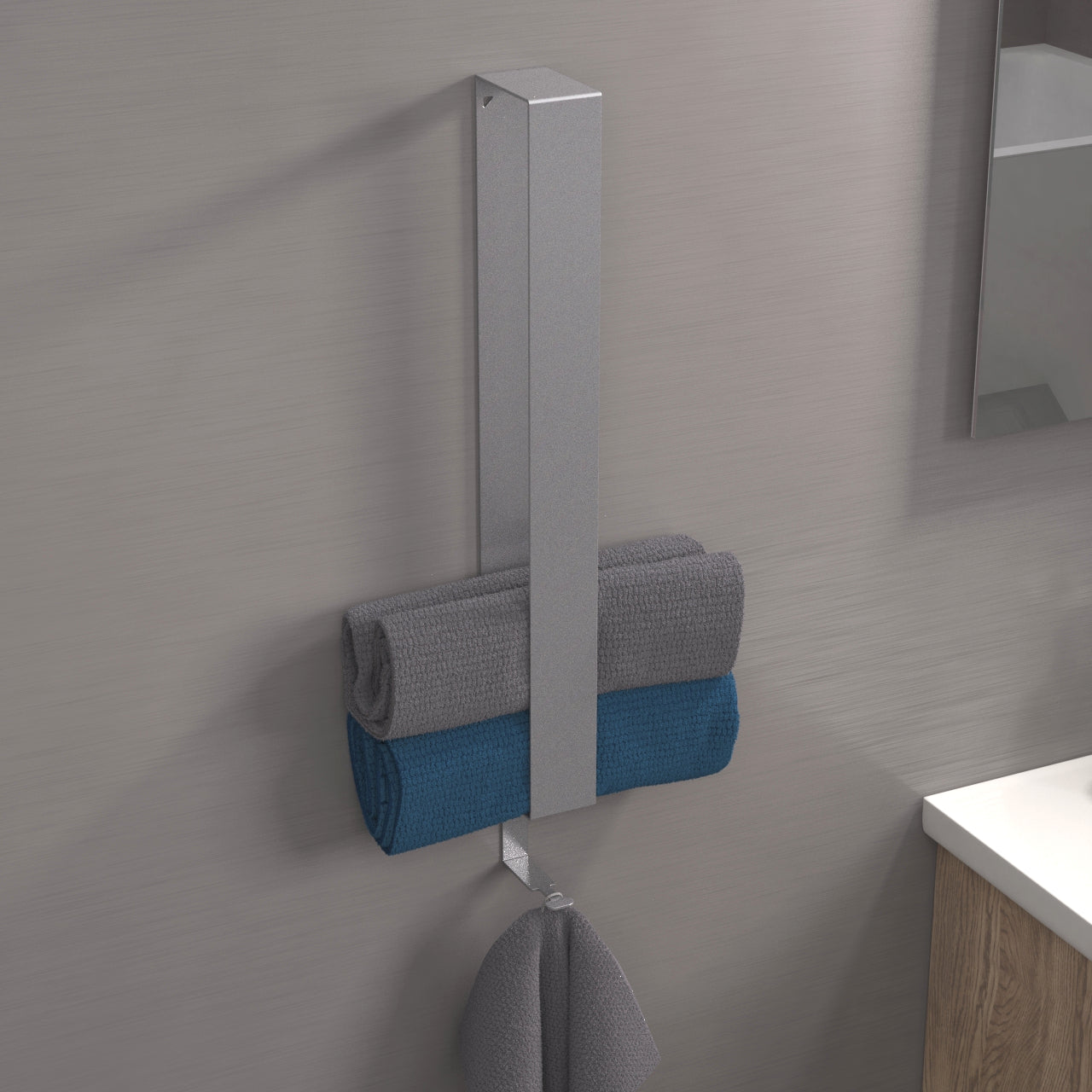 Handtuchhalter Badezimmer zum Kleben -