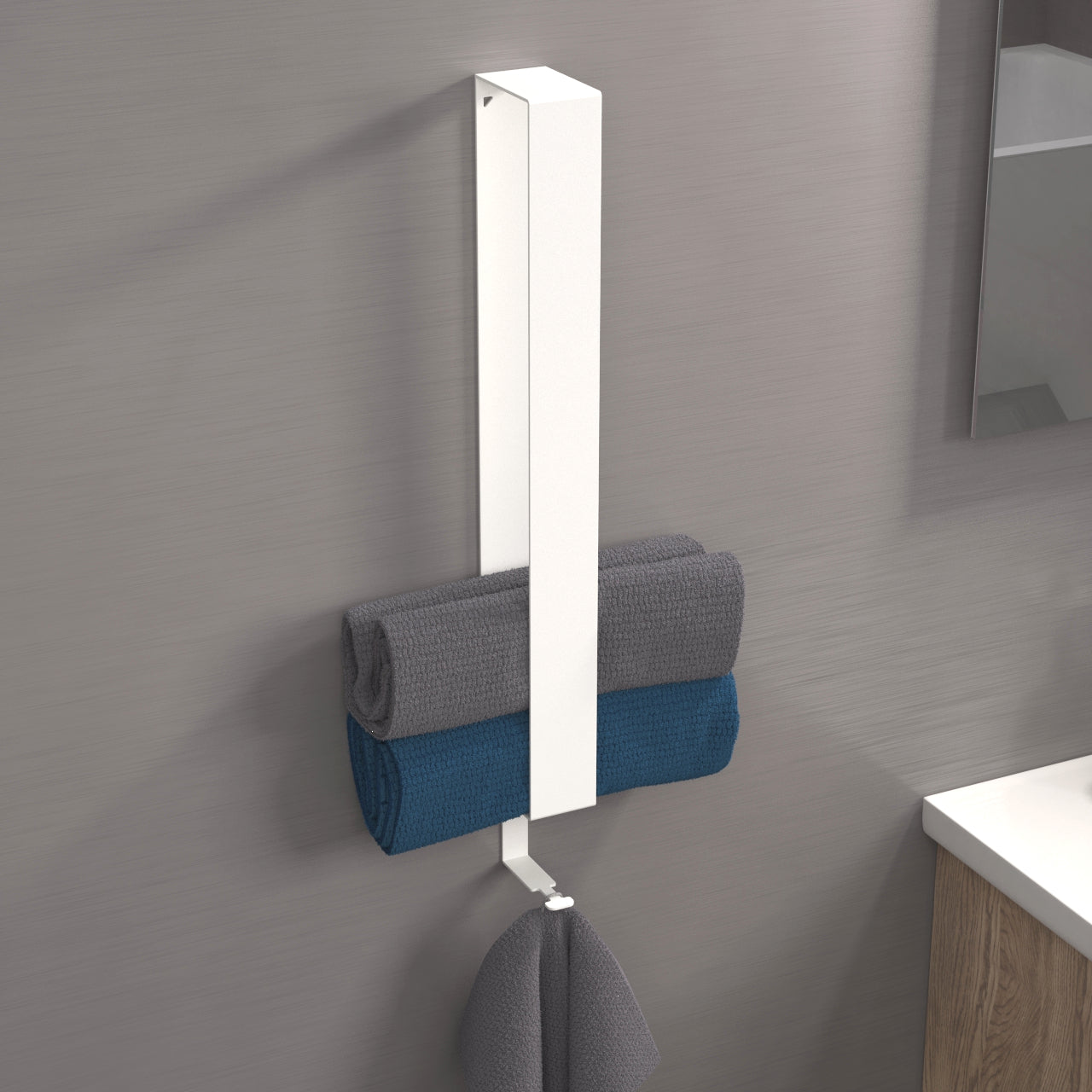 Handtuchhalter Badezimmer zum Kleben -